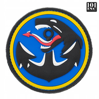 Naszywka FORMOZA pvc gumowa NIEBIESKA z rzepem