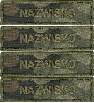 Nazwisko na mundur RZEP wz2010 us22 4 sztuki