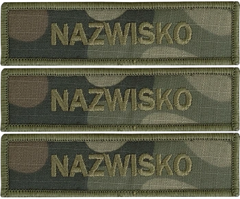 Nazwisko na mundur RZEP wz2010 us22 3 sztuki
