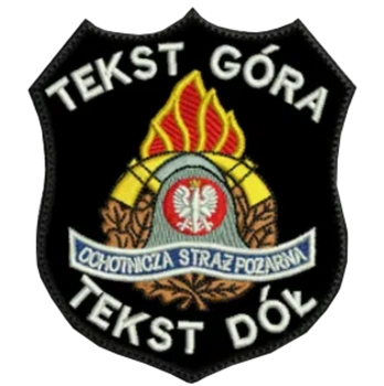 Naszywka OSP + nazwa miejscowości