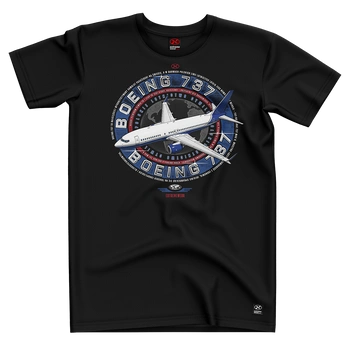 KOSZULKA LOTNICZA BOEING 737 Vintage