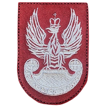 ORZEŁ GODŁO na beret BORDOWY