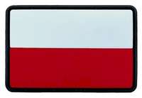 Emblemat Flaga PL gumowa