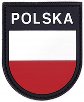 Naszywka 3D Polska PVC z rzepem