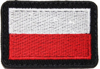 Flaga na mundur biało czerwona