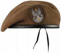 POLSKI BERET WOT WOJSKOWY WEŁNIANY TŁOCZONY