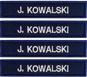 IMIENNIK NASZYWKA POLICJA Z NAZWISKIEM 4 sztuki