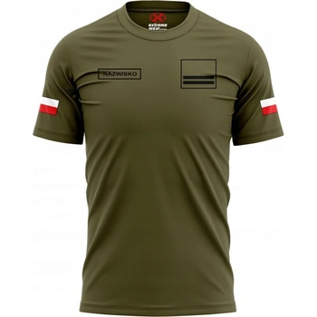 Koszulka wojskowa bawełniana + STOPIEŃ NAZWISKO