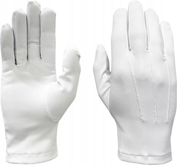 RĘKAWICZKI wojskowe do munduru galowego BIAŁE wzór 543/MON