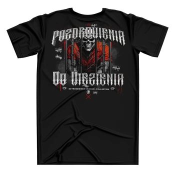 ULICZNY T-SHIRT SKULL RED