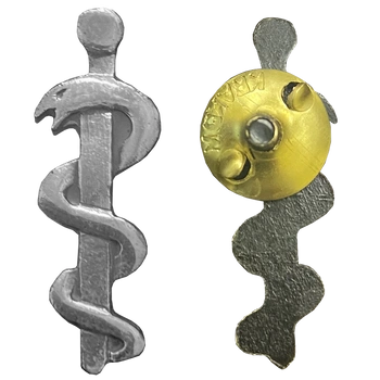 Odznaka korpusówka SŁUŻBA ZDROWIA ESKULAP metalowa